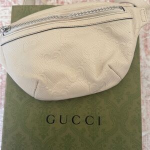 Gucci Off-White Logo Belt Bag